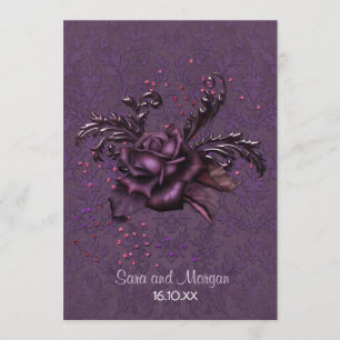 Dark Romance Wedding Invitation