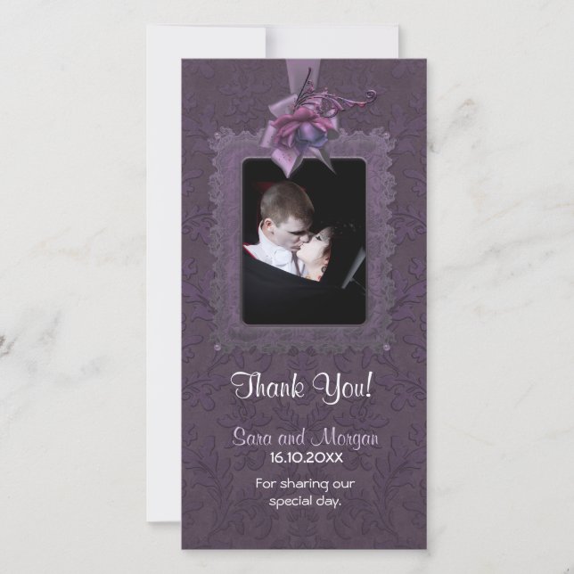 Dark Romance Wedding Thank You (Front)