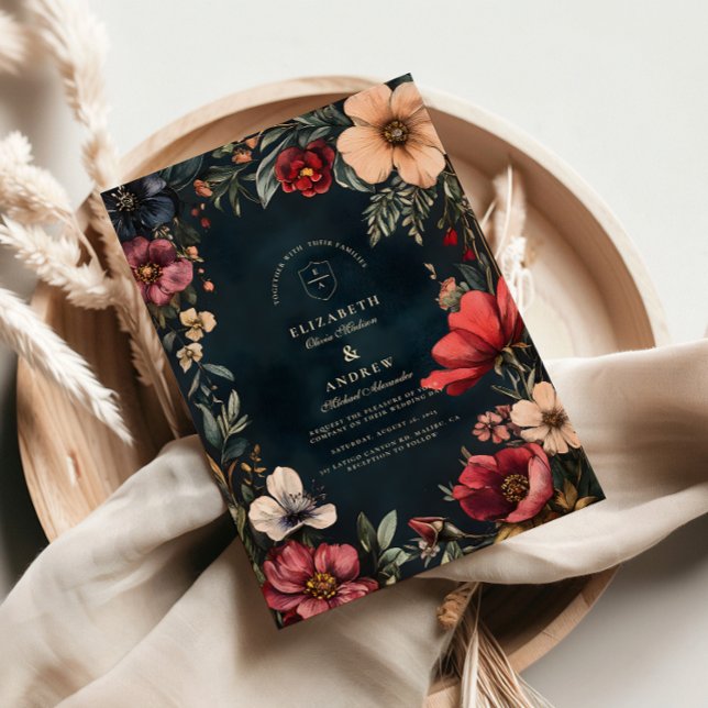 Dark Romance Wedding Theme Invitation (Creator Uploaded)