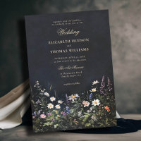 Dark Romantic Fairytale Moody Wildflowers Wedding