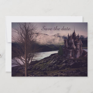 Dark Romantic Gothic Castle Save The Date