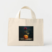 Dark Romantic Pumpkin & Rose Laptop Sleeve