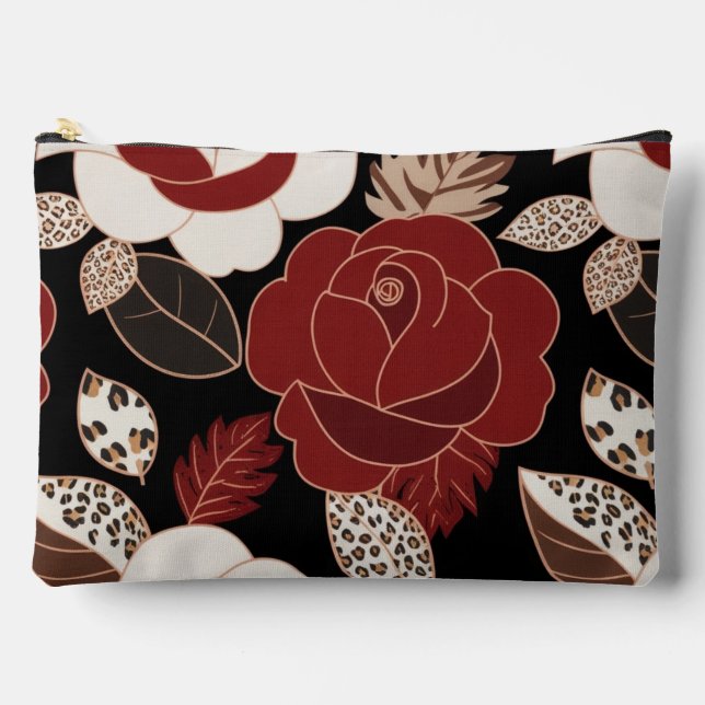 Dark Rose Accessory Pouch (Front)