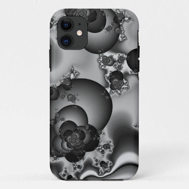 Dark Rose Fractal Case-Mate iPhone Case (Back)