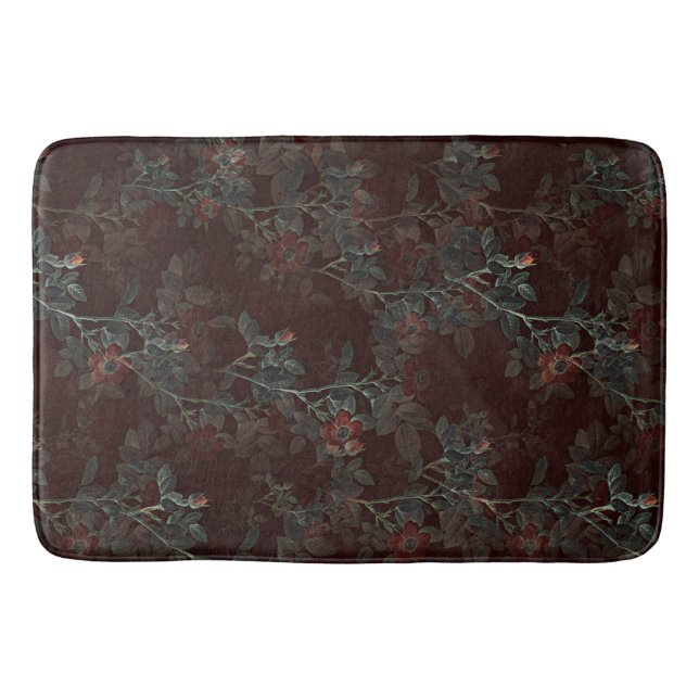 Dark Rose Gothic bath mat (Front)