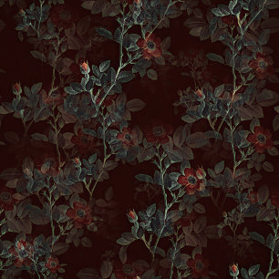 Dark Rose Gothic shower curtain