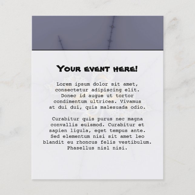 Dark Rose - Mandelbrot Fractal Flyer (Front)