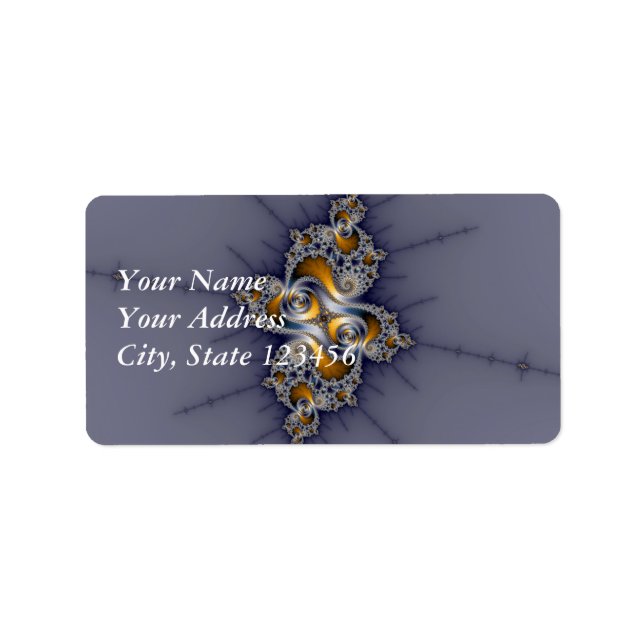 Dark Rose - Mandelbrot Fractal Label (Front)