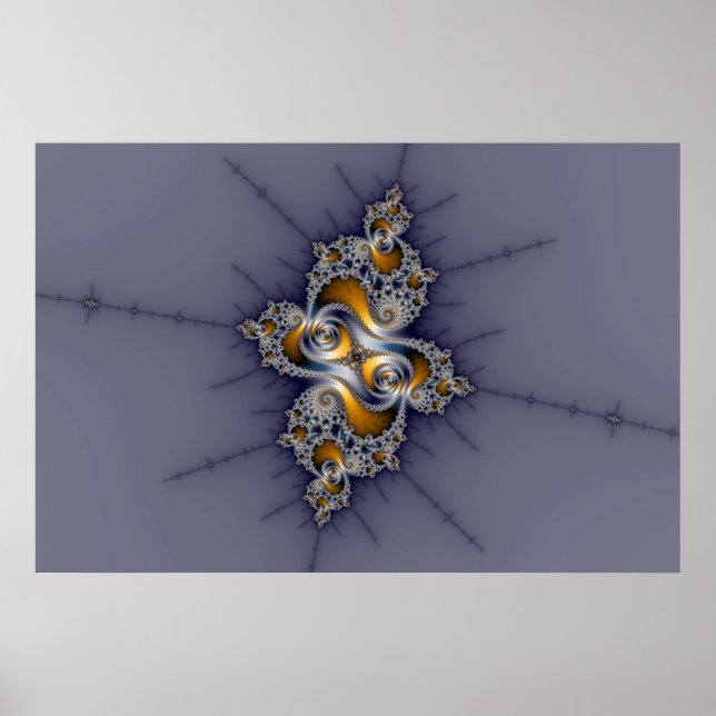 Dark Rose - Mandelbrot Fractal Poster (Front)