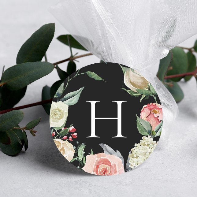 Dark Rose | Monogram Wedding Envelope Seal (Creator Uploaded)