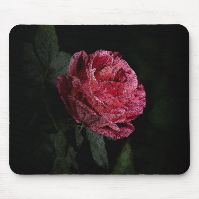 Dark Rose Mouse Pad (Front)