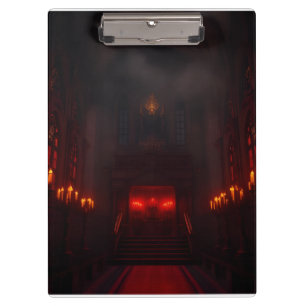 Dark Royal Halloween Gothic Design Clipboard