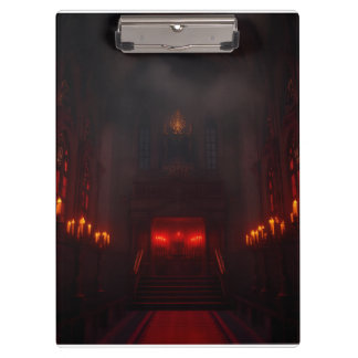 Dark Royal Halloween Gothic Design Clipboard