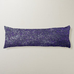 Dark Royal Purple Rusted Metal Texture Abstract Body Cushion