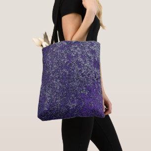 Dark Royal Purple Rusted Metal Texture Abstract Tote Bag