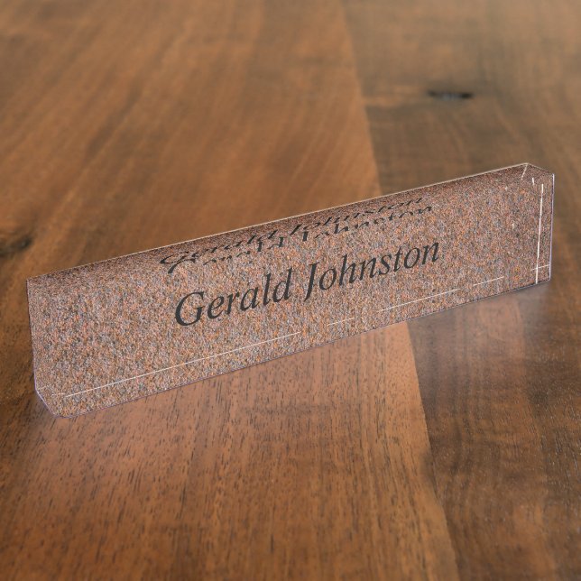 Dark rust nameplate (Side)
