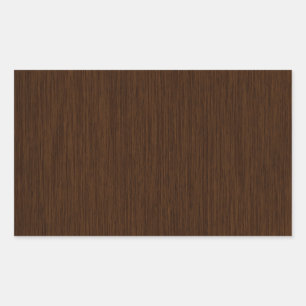 Dark Rustic Grainy Wood Background Rectangular Sticker