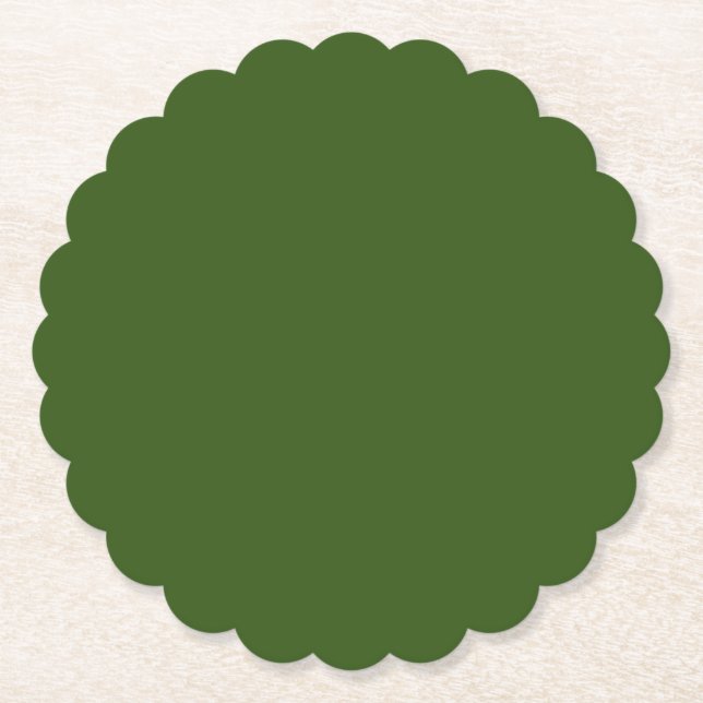 Dark Sage,Dingley,Flax Smoke, Paper Coaster (Front)