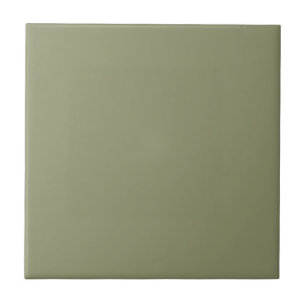 Dark Sage Green 91946E Colour, Option to Add Image Ceramic Tile