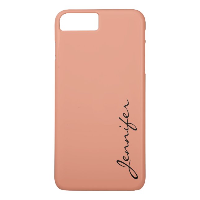 Dark salmon colour background Case-Mate iPhone case (Back)