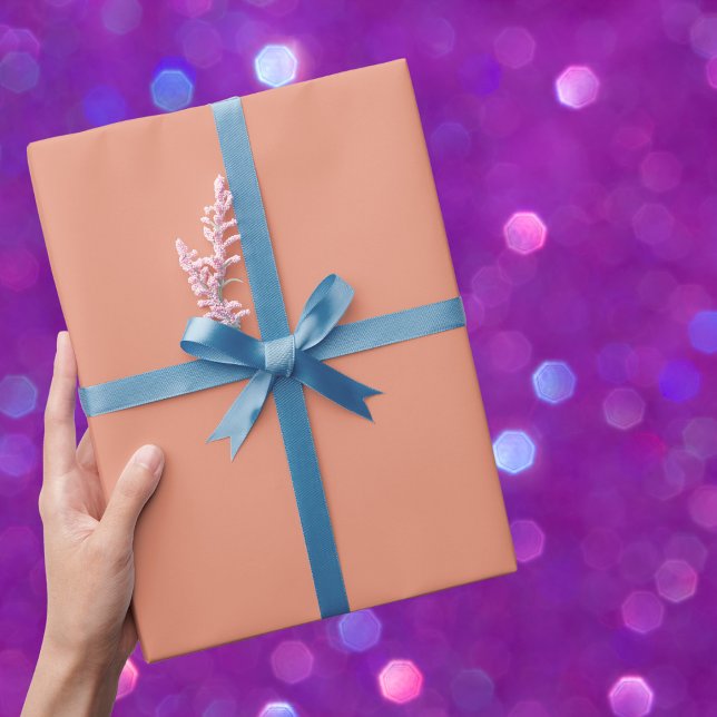 Dark Salmon Solid Colour Wrapping Paper (Creator Uploaded)