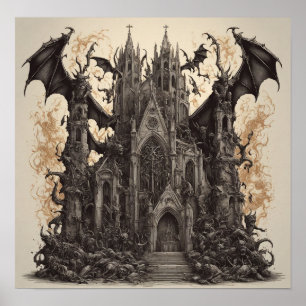 Dark Sanctum: Unleash Your Metal Soul with Gothic  Poster