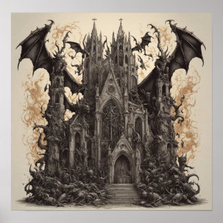 Dark Sanctum: Unleash Your Metal Soul with Gothic  Poster