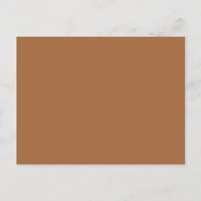 Dark Sandy Beige Coffee Caramel Brown Colour Only Postcard (Front)