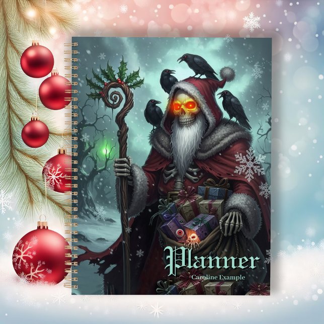 Dark Santa of Shadows – Gothic Christmas Skeleton  Planner (Creator Uploaded)