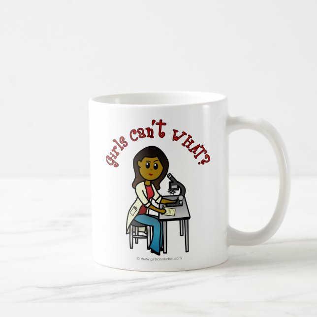 Dark Scientist Girl Coffee Mug (Right)