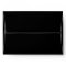 Dark Script Floral Wedding Black Envelope Liner