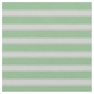 Dark Sea Green and Light Grey Stripes Fabric