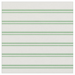 Dark Sea Green and White Pattern Fabric