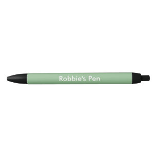 Dark Sea Green Personalised Black Ink Pen