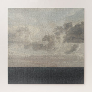 Dark sea, Oil on canvas, vintage art, Jigsaw Puzzle