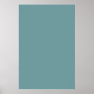 Dark Seafoam Blue Green Colour Trend Sea Foam Poster