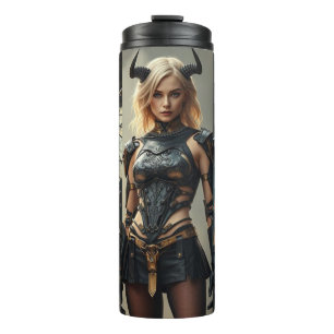 Dark Seraphim Queen – Fantasy Gothic Warrior Angel Thermal Tumbler