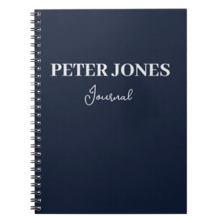 Dark shade of Blue Personalised  Notebook