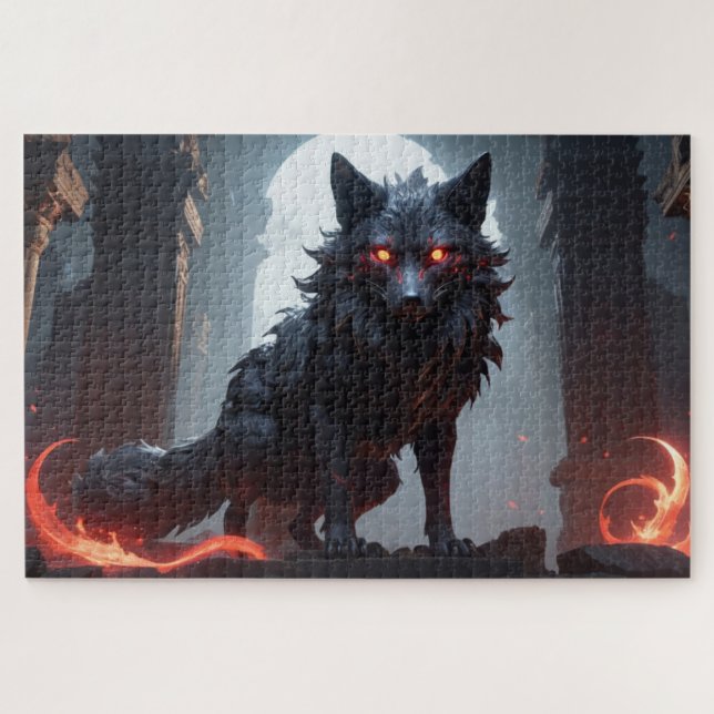  Dark Shadow Fox Jigsaw Puzzle (Horizontal)