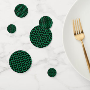 Dark Shamrocks Night Confetti