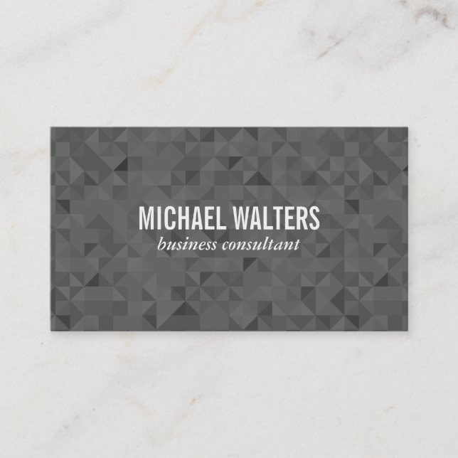 Dark Sharp Edges Business Card (Front)
