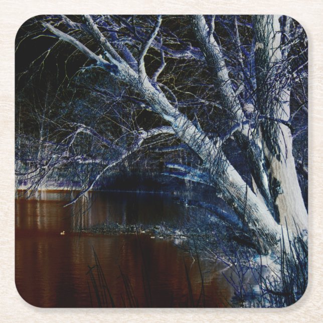 Dark Side 7 coastercna Square Paper Coaster (Front)