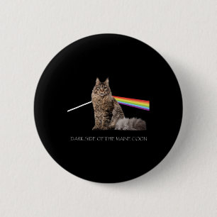 Dark Side Of The Maine Coon Cat Lover 6 Cm Round Badge