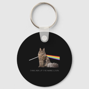 Dark Side Of The Maine Coon Cat Lover  Key Ring