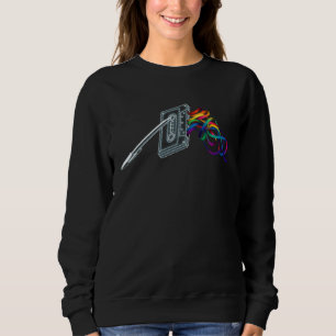 Dark Side Of The Tape  Music Reference Mixtape Mus Sweatshirt