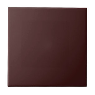 Dark Siena Burgundy Brown Solid Color Tile