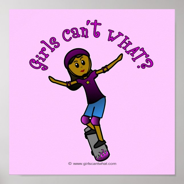 Dark Skater with Helmet Poster (Front)