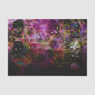 Dark Skeleton Tissue Paper