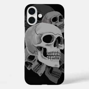 Dark Skull Cluster iPhone 16 Plus Case