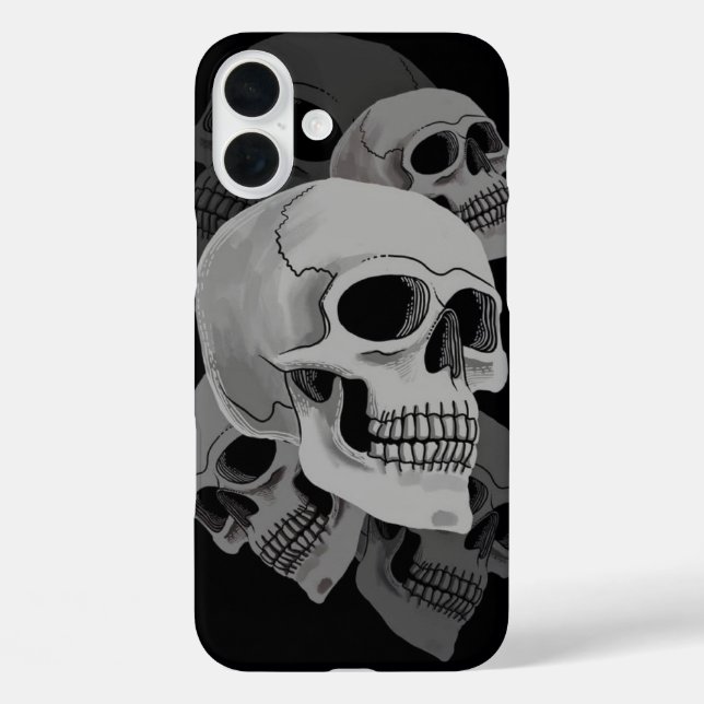 Dark Skull Cluster Case-Mate iPhone Case (Back)
